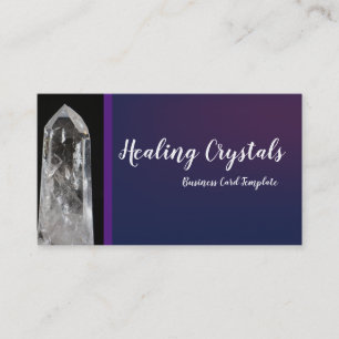 Fotografie Healing Crystal Sjabloon Visitekaartje