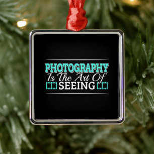 Fotografie is de kunst van het zien - Mindset Quot Metalen Ornament