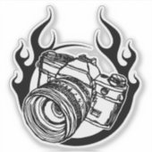 Fotografie is heet sticker (Voorkant)