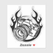 Fotografie is heet sticker (Vel)