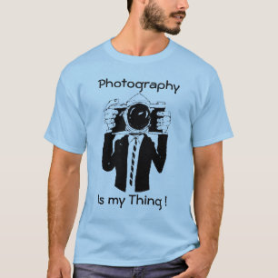 Fotografie is mijn ding blauw t-shirt
