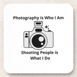 Fotografie is wie ik ben op een bier onderzetter