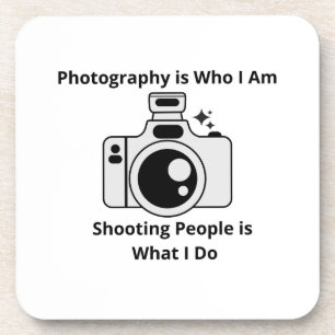 Fotografie is wie ik ben op een bier onderzetter