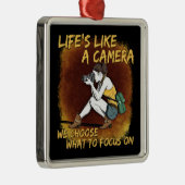 Fotografie - Leven als een camera fotograaf Metalen Ornament (Rechts)
