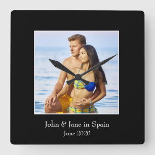 Fotografie-Lijst, aangepaste foto - op maat gemaak Vierkante Klok