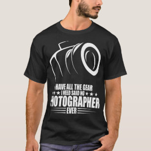 Fotografie Lover Shirt Camera