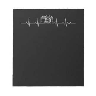 Fotografie met camera, hartslag Fotografen Notitieblok