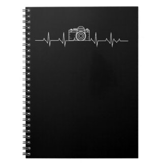 Fotografie met camera, hartslag Fotografen Notitieboek