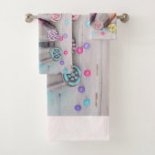 Fotografie met gekleurde afsluiter bad handdoek (Insitu)