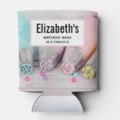 Fotografie met gekleurde afsluiter blikjeskoeler (Achterkant)