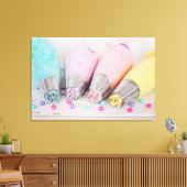 Fotografie met gekleurde afsluiter canvas afdruk (Insitu (Woonkamer))