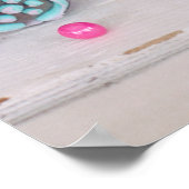 Fotografie met gekleurde afsluiter poster (Hoek)