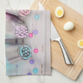 Fotografie met gekleurde afsluiter theedoek (Quarter Fold)