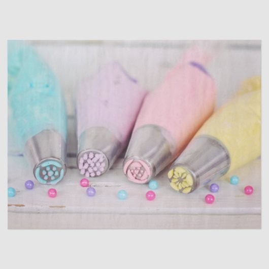 Fotografie met gekleurde afsluiter tissuepapier (Voorkant)