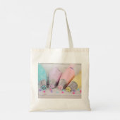 Fotografie met gekleurde afsluiter tote bag (Achterkant)