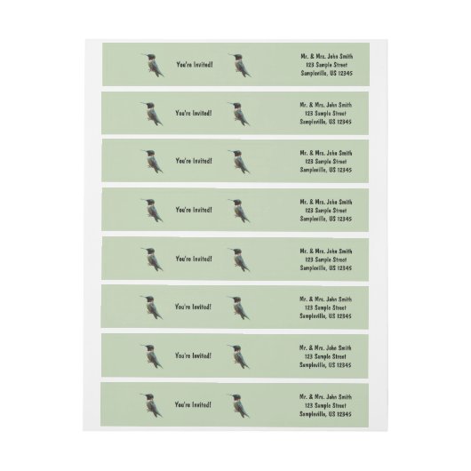 Fotografie met ruby-Throated Hummingbird (Vel)