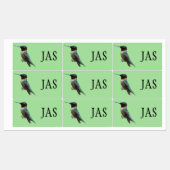 Fotografie met ruby-Throated Hummingbird Labels (Vel)