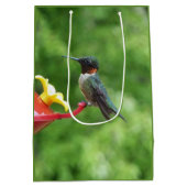 Fotografie met ruby-Throated Hummingbird Medium Cadeauzakje (Achterkant)