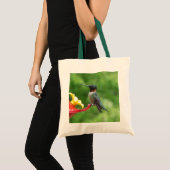 Fotografie met ruby-Throated Hummingbird Tote Bag (Voorkant (product))