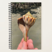 Fotografie met Whelk-schelp Aangepaste Planner (Voorkant)