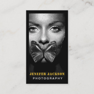 Fotografie Moderne minimale eenvoudige foto QR-cod Visitekaartje