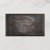 Fotografie  Monogram Rusty Metal Visitekaartje (Achterkant)