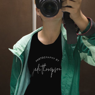 Fotografie op naam Fotografe werkkleding T-shirt