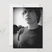 Fotografie op school Groene Grunge Kaart (Achterkant)