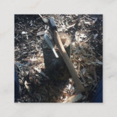 Fotografie Professioneel gereduceerd Vierkante Visitekaartje (Achterkant)