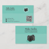 Fotografie Professionele camera QR-code Visitekaartje (Voorkant / Achterkant)
