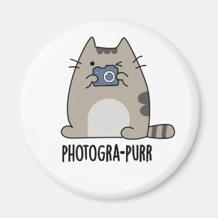 Fotografie-purr Grappige Kat Fotograaf Pun Magneet