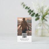 Fotografie QR Code Social Media Foto Visitekaartje (Staand voorkant)