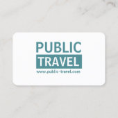 Fotografie reisbureau visitekaartje (Achterkant)