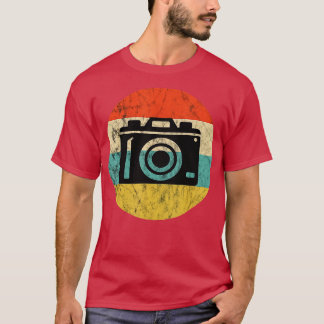 Fotografie  Retro Sunset Camera Lens Foto T-shirt