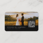 Fotografie Stijlvolle fotograaf QR Code Visitekaartje (Voorkant)