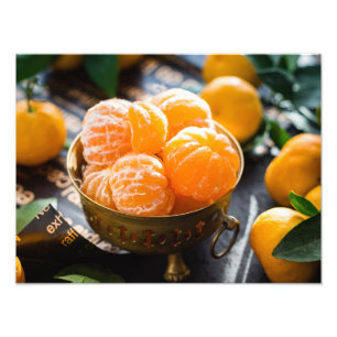 Fotografie Tangerine Fruit Foto Afdruk