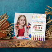 Fotografie van afstuderen voor kinderen fotoplaat (Zijkant)