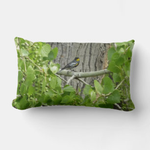 Fotografie van Audubon's Warbler-Natuur Kussen
