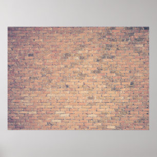 Fotografie van bruinbakstenen poster