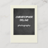 Fotografie van Cool Black Grey Visitekaartje (Voorkant)