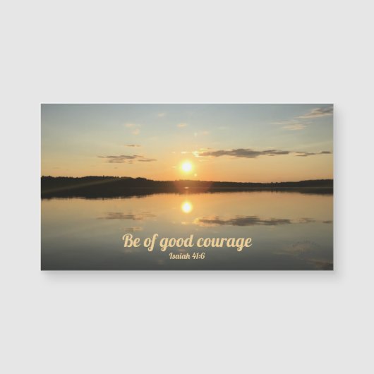 Fotografie van Courage Sunset River, Magnet (Voorkant)