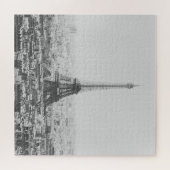 Fotografie van de Black and White Eiffel Tower Legpuzzel (Horizontaal)