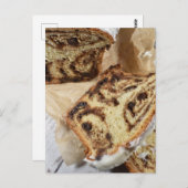 Fotografie van de foetus Cinnamon Roll Buns Bread Briefkaart (Voorkant / Achterkant)