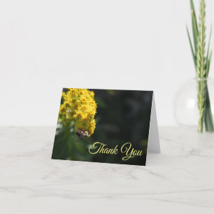 Fotografie van de Natuur van gele bloemen bijen Kaart