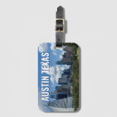 Fotografie van de skyline van Austin Texas Bagagelabel (Voorkant (verticaal))