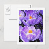 Fotografie van de ventilator - "Paarse ventilator Briefkaart (Voorkant / Achterkant)