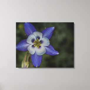 Fotografie van de waterverf met bloem, thuisdecor canvas afdruk