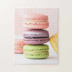 Fotografie van Foodie Desserts French Macarons Fot Legpuzzel
