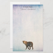 Fotografie van gepotte wilde kat briefpapier (Voorkant / Achterkant)