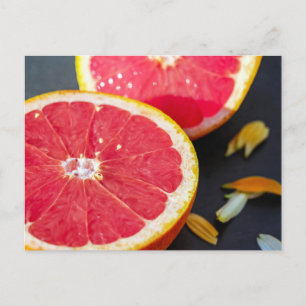 Fotografie van grapefruitfruit briefkaart